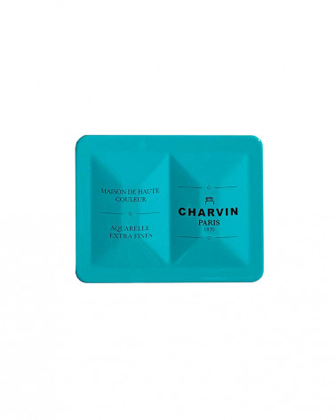 WATERCOLOR BOX TURQUOISE BLUE EXTRA FINE 12 HALF PANS