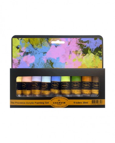 Extra-Fine Acrylic Set: 9 Tubes, Provence shade, 20ml