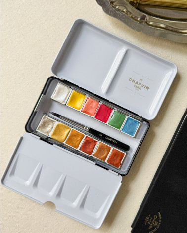 Limited Edition – Watercolour Set with 12 Metallic Shades